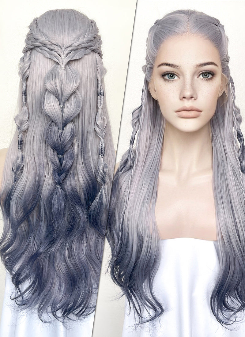 Gray braided outlet wigs