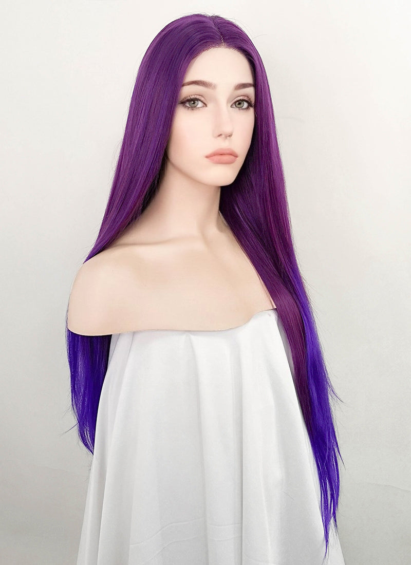 Purple lace deals front wig