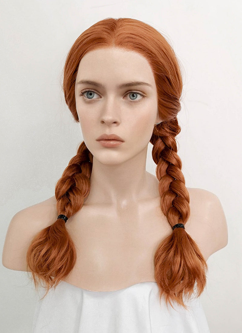 Stranger Things Max Mayfield Ginger Wavy Lace Synthetic Wig