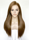 Brown Straight Full Lace Kanekalon Synthetic Wig FL012