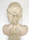 House of the Dragon Queen Rhaenyra Targaryen Platinum Blonde Braided Lace Front Synthetic Wig LF2168