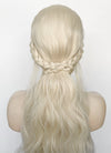 House of the Dragon Helaena Targaryen Platinum Blonde Braided Lace Front Synthetic Wig LF2171