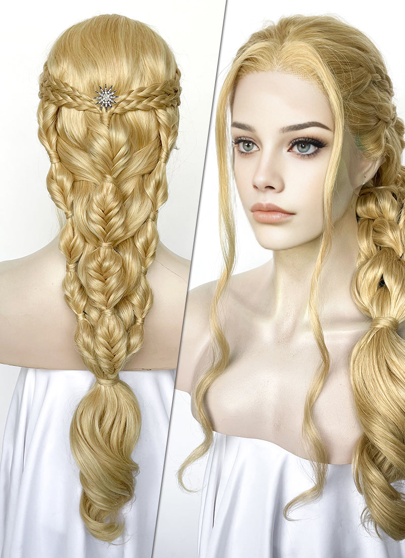 Blonde Braided Lace Front Synthetic Wig LF2509