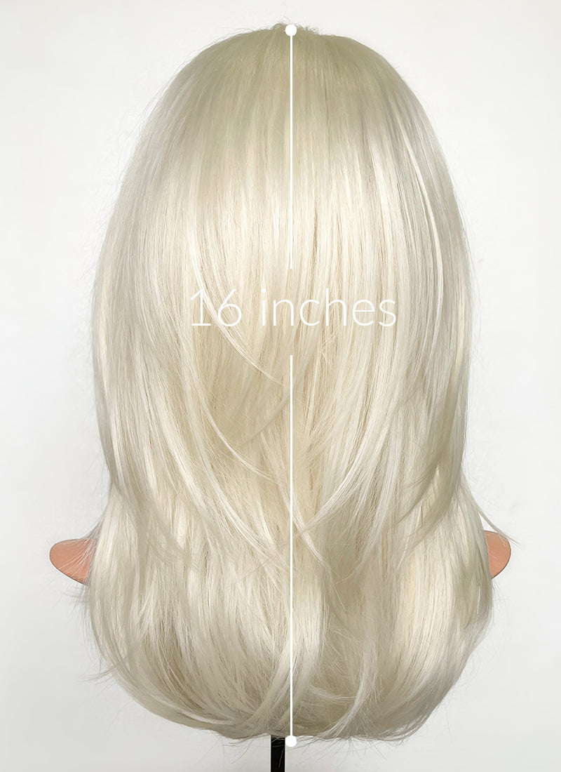 Light Blonde Straight Lace Front Synthetic Wig LF269 Wig Is Fashion