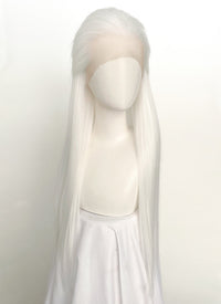 White Straight Lace Front Synthetic Men's Wig LF3270B (Customisable)