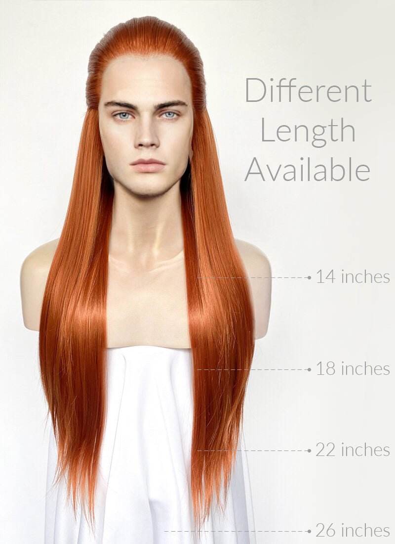 Ginger Straight Lace Front Synthetic Men's Wig LF3270D