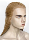 Medium Blonde Straight Lace Front Synthetic Men's Wig LF3270G