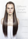 Mixed Brown Straight Lace Front Synthetic Men's Wig LF3270H (Customisable)