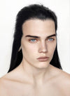 Black Straight Lace Front Synthetic Men's Wig LF3270 (Customisable)