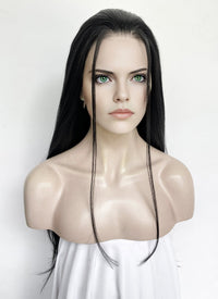 One Piece Nico Robin Jet Black Straight Lace Front Synthetic Wig LF327A