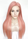 Pink Straight Lace Front Kanekalon Synthetic Hair Wig LF3342