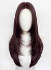 Black Violet Straight Layered Hush Cut Lace Front Synthetic Hair Wig LF3356