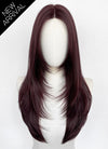 Black Violet Straight Layered Hush Cut Lace Front Synthetic Hair Wig LF3356