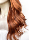 Mixed Auburn Wavy Lace Front Synthetic Wig LF3360