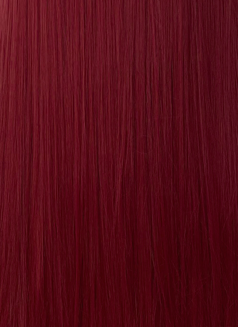 Wine Red Straight Lace Front Synthetic Wig LF5058