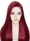 Wine Red Straight Lace Front Synthetic Wig LF5058