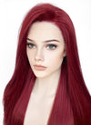 Wine Red Straight Lace Front Synthetic Wig LF5058