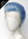 Pastel Blue Straight Lace Front Synthetic Men's Wig LF6010C