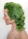 Joker 2 Arthur Fleck Green Wavy Lace Front Synthetic Men's Wig LF6070