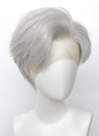 Love and Deepspace Sylus Straight Silver Grey Lace Front Synthetic Men's Wig LF6083