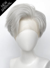 Love and Deepspace Sylus Straight Silver Grey Lace Front Synthetic Men's Wig LF6083