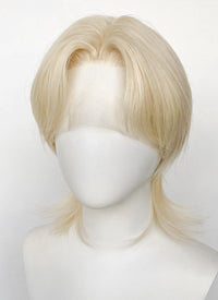 Light Blonde Wolf Cut Lace Front Synthetic Men's Wig LF6085