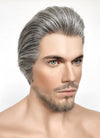 Wish King Magnifico Straight Mixed Grey Lace Front Synthetic Men's Wig LF6090