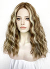 Brown With Blonde Highlights Curly Lace Front Synthetic Wig LF6102