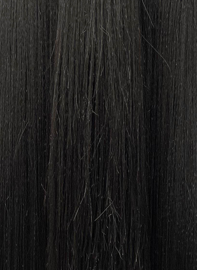 Heaven Official's Blessing Hua Cheng Natural Black Yaki Straight Lace Front Synthetic Men's Wig LF6104