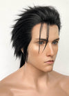 Final Fantasy VII Zack Fair Natural Black Yaki Straight Lace Front Synthetic Men's Wig LF6107