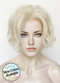 Platinum Blonde Wavy Lace Front Synthetic Men's Wig LF8000 (Customisable)