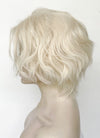 Platinum Blonde Wavy Lace Front Synthetic Men's Wig LF8000