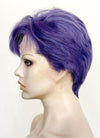 Purple Straight Lace Front Synthetic Men's Wig LF8005