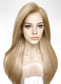 Ash Blonde Straight Lace Front Kanekalon Synthetic Wig LFK1281