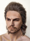 Baldur's Gate 3 Gale Mixed Brown Wavy Lace Front Synthetic Men's Wig LFK5562