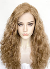 Blonde Curly Lace Front Synthetic Wig LFK5572