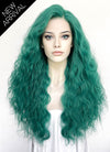 Green Curly Lace Front Synthetic Wig LFK5573