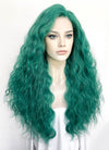 Green Curly Lace Front Synthetic Wig LFK5573