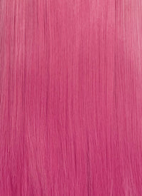 Hot Pink Straight Yaki Lace Front Synthetic Hair Wig LN6037