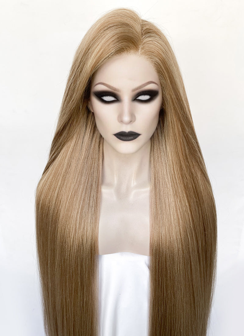 Baldur's Gate 3 Orin the Red Mixed Blonde Straight Yaki Lace Front Synthetic Hair Wig LN6038