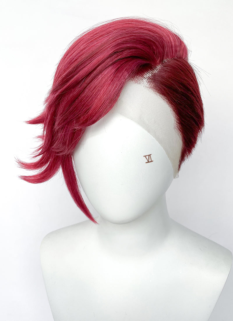 Arcane Vi Two Tone Red Straight Lace Front Synthetic Wig LN6041