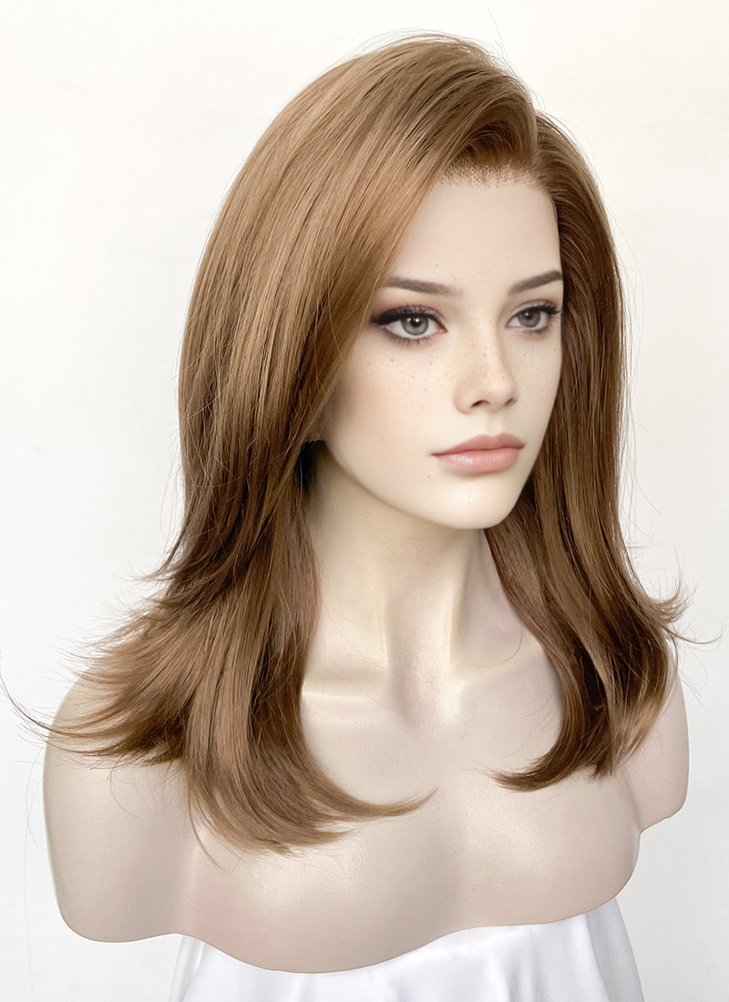 Brown Straight Lace Front Synthetic Wig LW4045