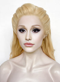 Wicked Glinda Blonde Wavy Lace Front Synthetic Hair Wig LW4048