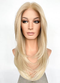 Blonde Straight Mono Top Lace Wig MN010