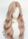 Pale Pink Wavy Synthetic Wig NL082