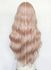 Pale Pink Wavy Synthetic Wig NL082