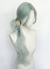 Mint Green Ombre Wavy Synthetic Wig NL083