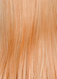 Peach Pink Ombre Wavy Synthetic Wig NL086