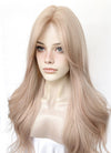 Pale Pink Wavy Synthetic Hair Wig NL089