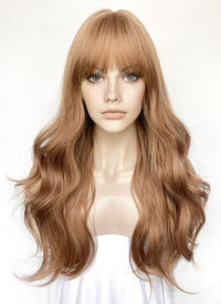 Brown Wavy Synthetic Hair Wig NS536